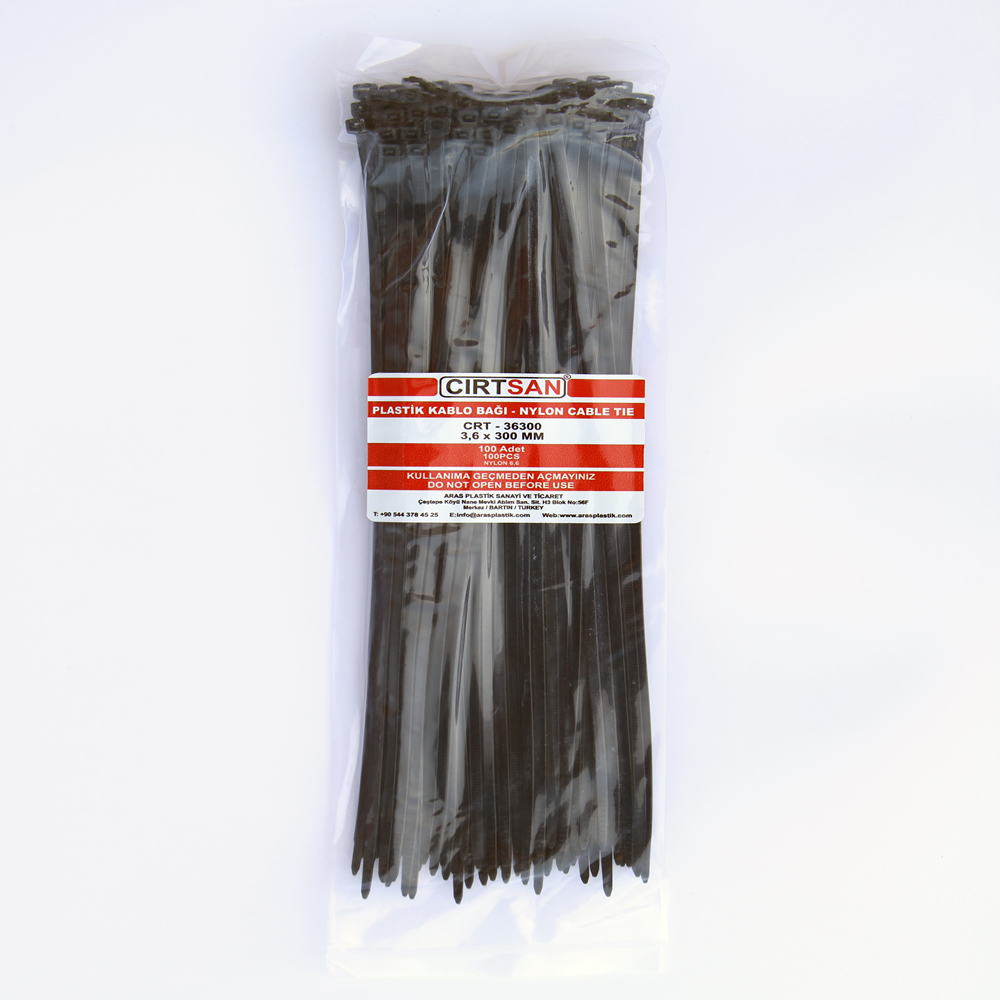 Cırtsan Plastik Kablo Bağı 3,6 x 300mm - Koli